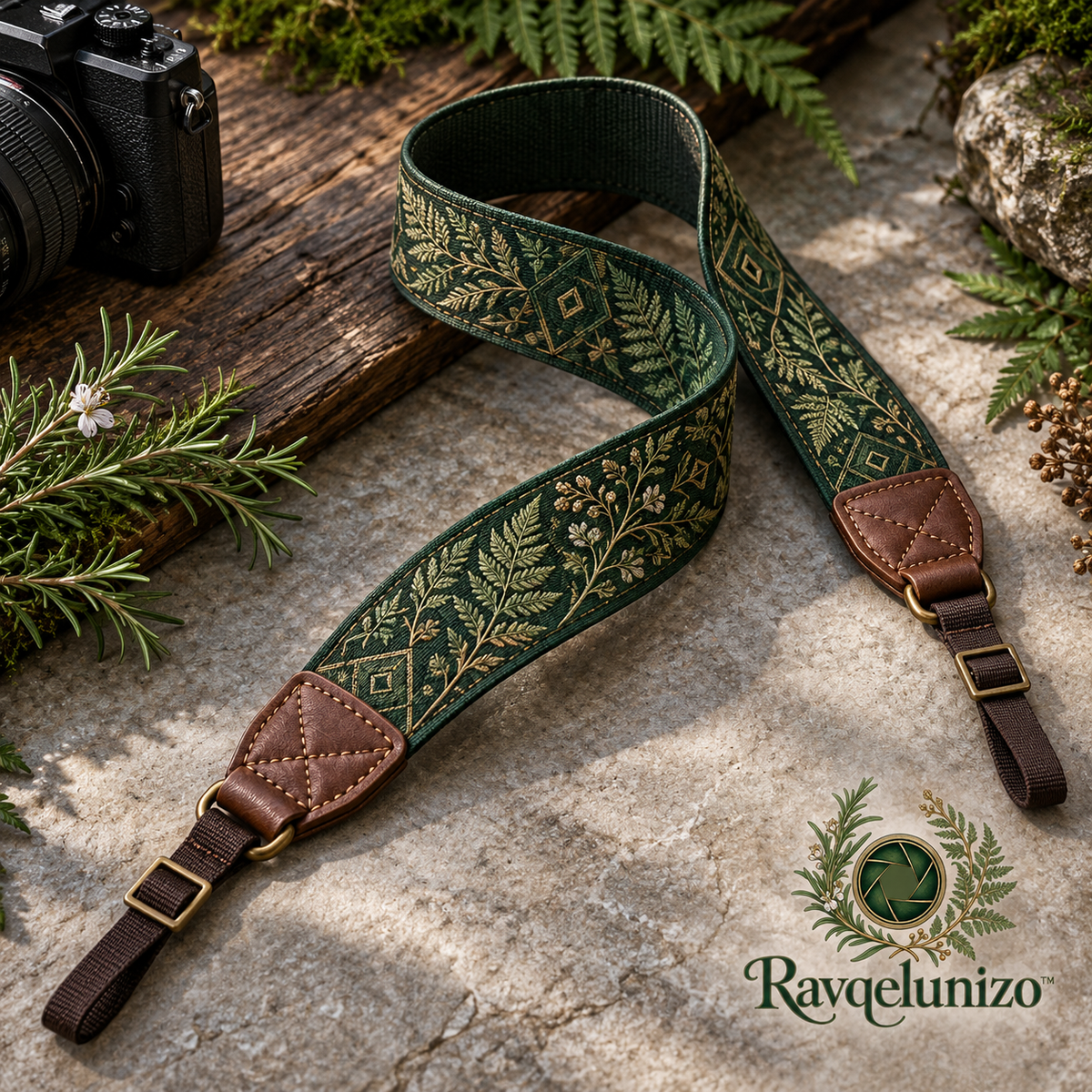 Verdant Botanical Camera Strap — view 1