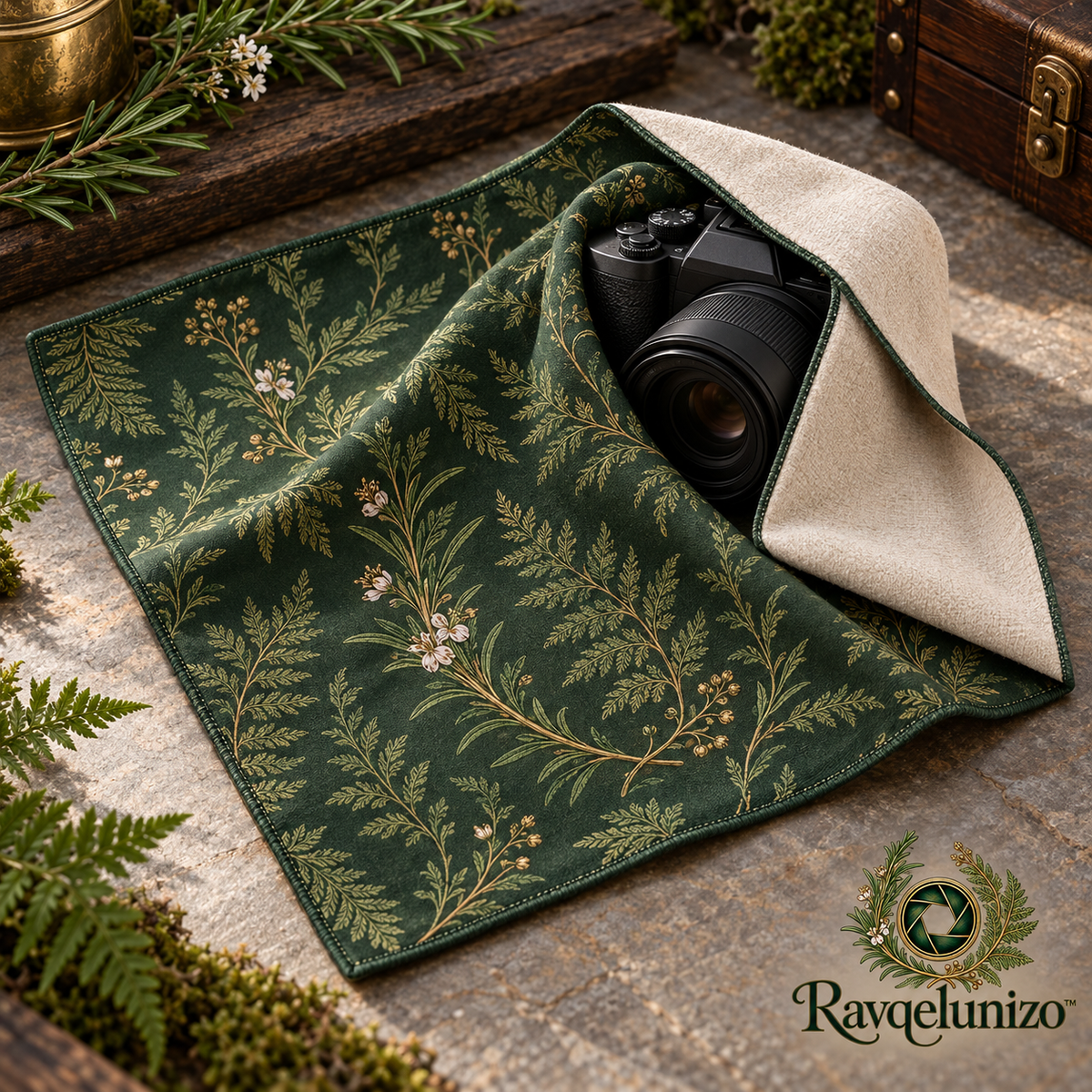 Fern Camera Wrap Cloth — view 1