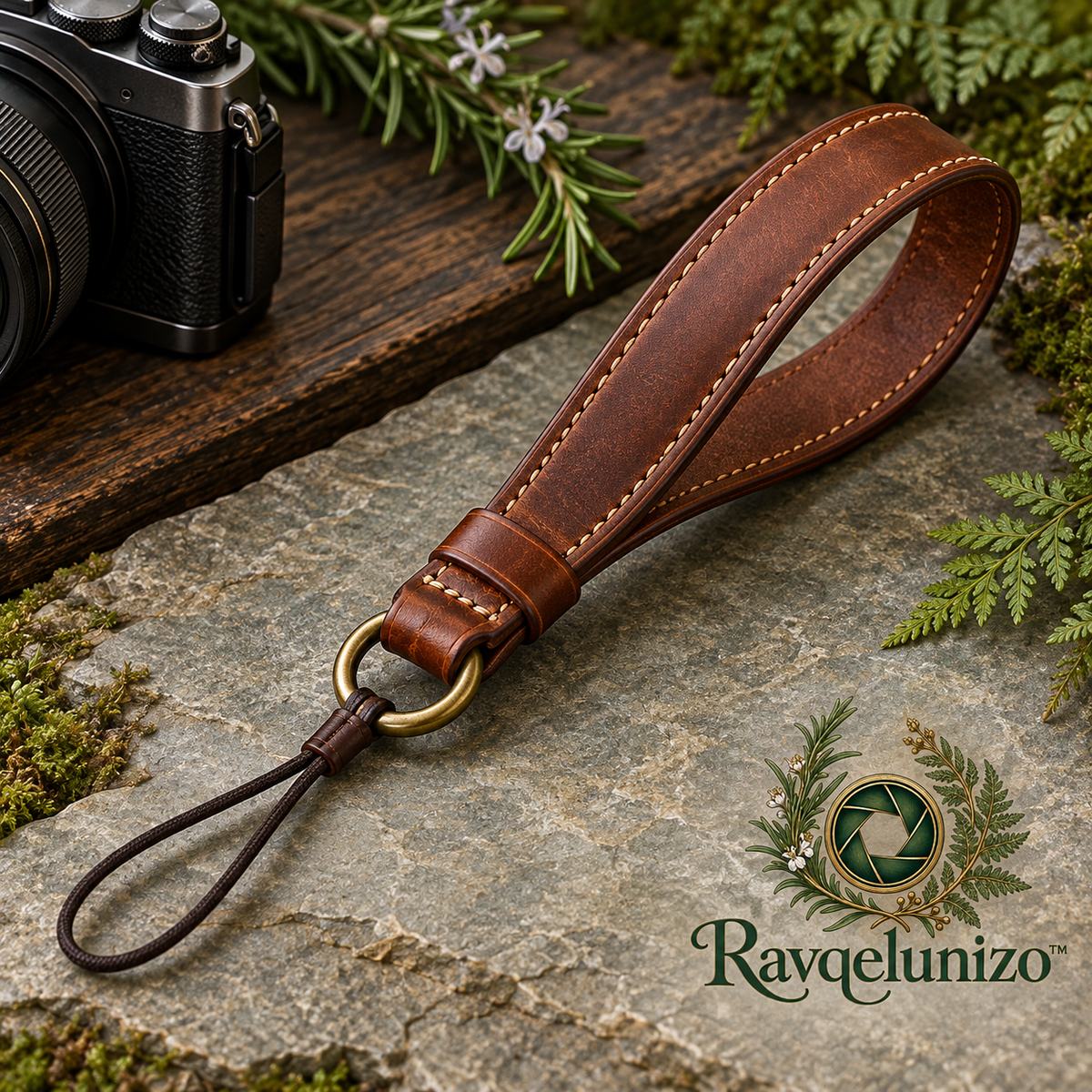 Heritage Leather Wrist Strap — view 1