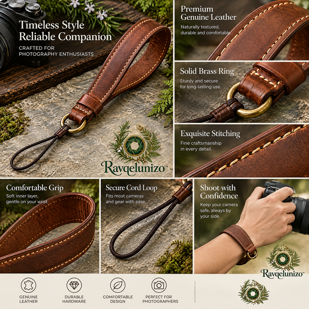 Heritage Leather Wrist Strap — view 3