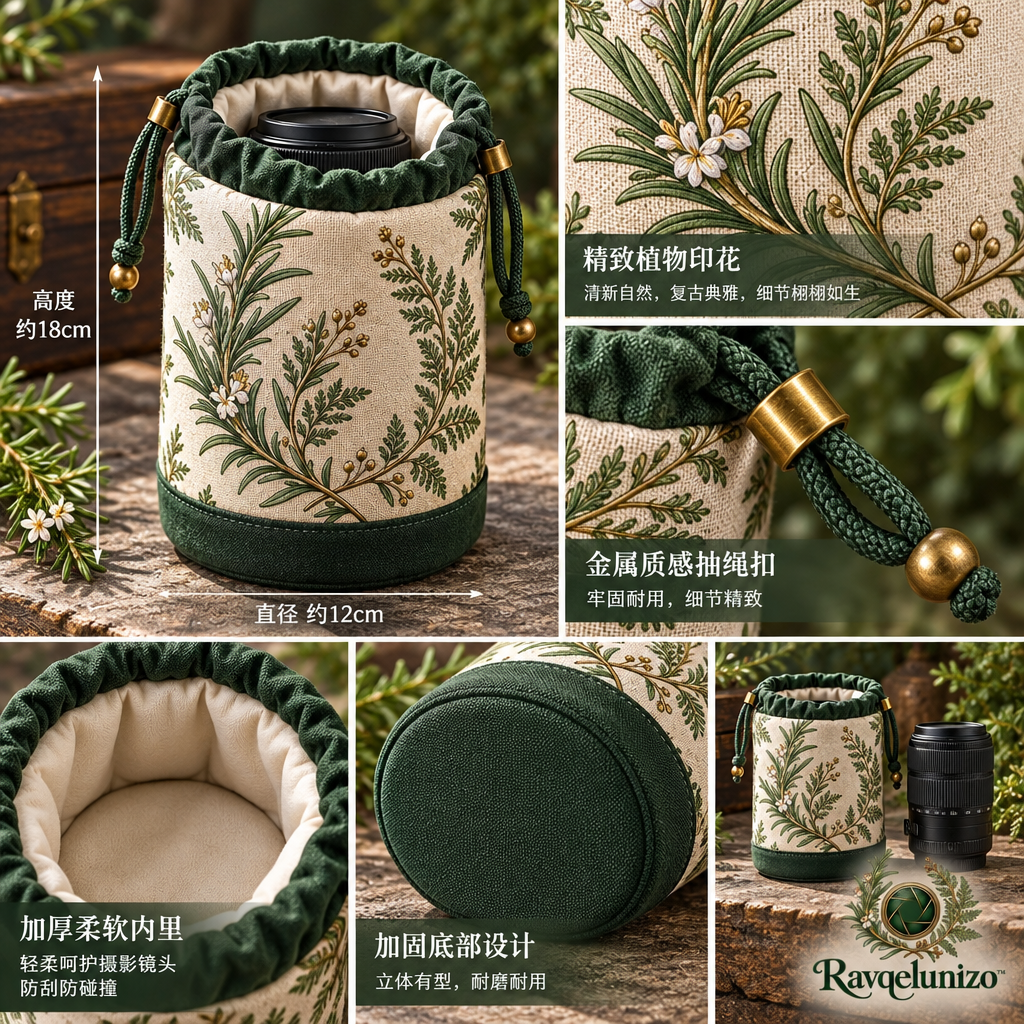 Botanical Lens Drawstring Pouch — view 3